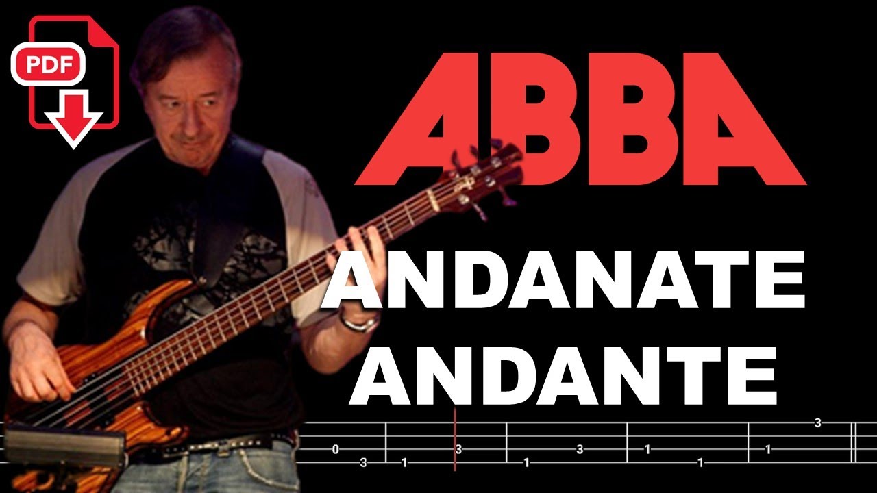 ABBA - Andante, andante (🔴Bass Tabs | Notation) @ChamisBass #abbabass  #chamisbass #abba