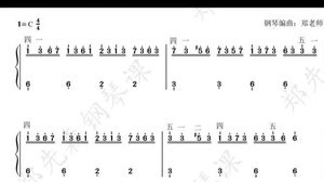 《克罗地亚狂想曲》 #钢琴教程 #简谱 #钢琴简谱 #成人钢琴教学