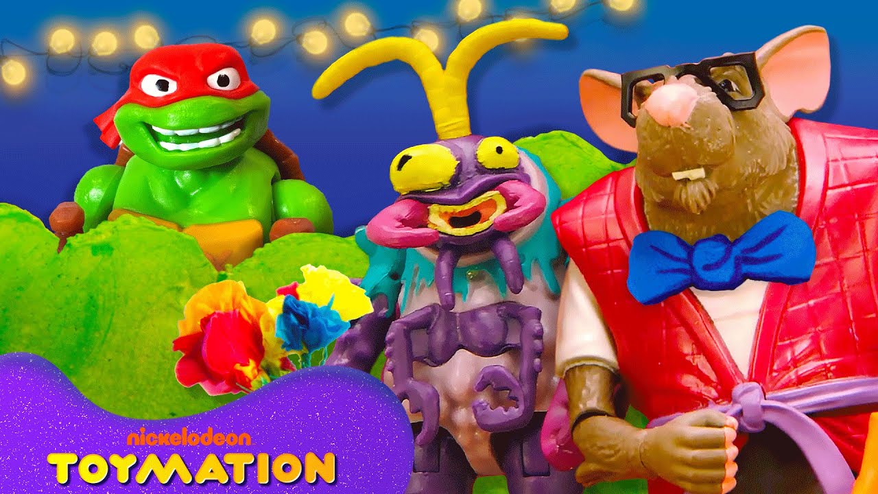 TMNT Toys Help Splinter on a Date with a MUTANT! 💐 | Toymation