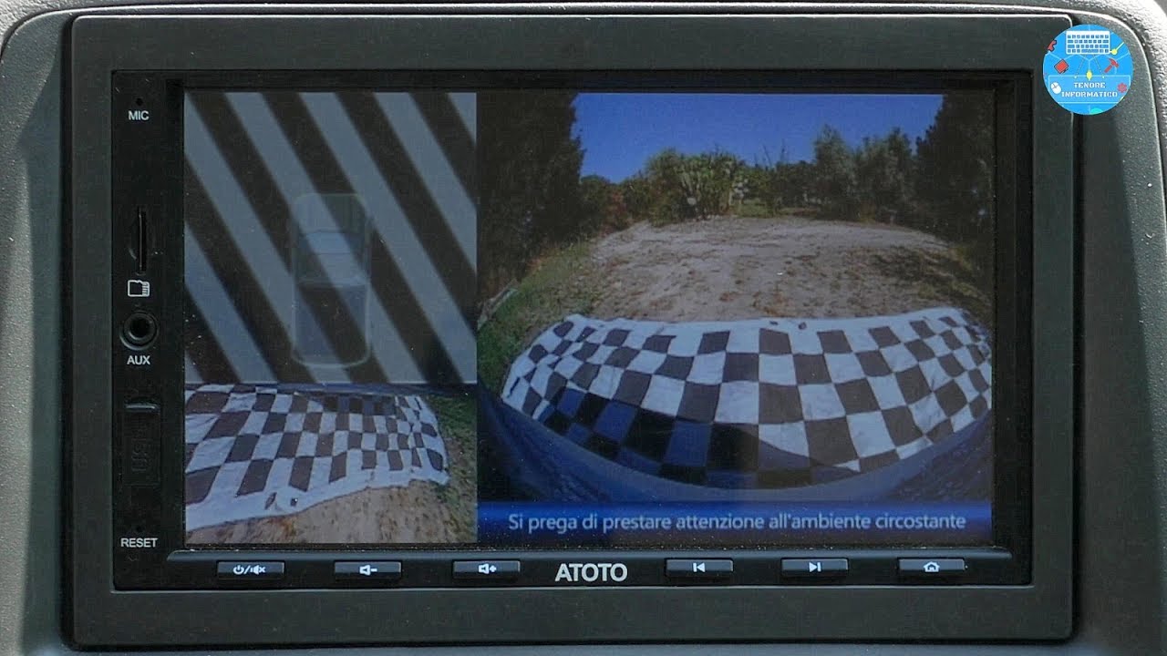 Sistema di parcheggio ATOTO AC-SC3601 con vista Surround