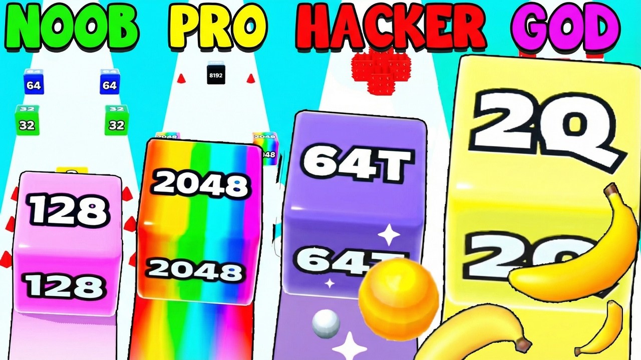 JELLY RUN 2048 - Non-Stop Cube Evolution!