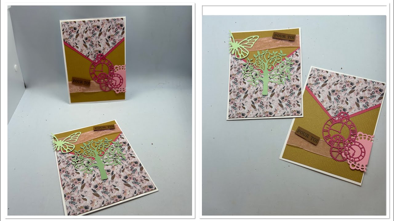 Tuto /astuce carte avec papier chargé