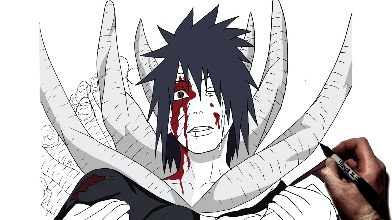 How To Draw Obito (I'm In Hell) | Step By Step | Naruto