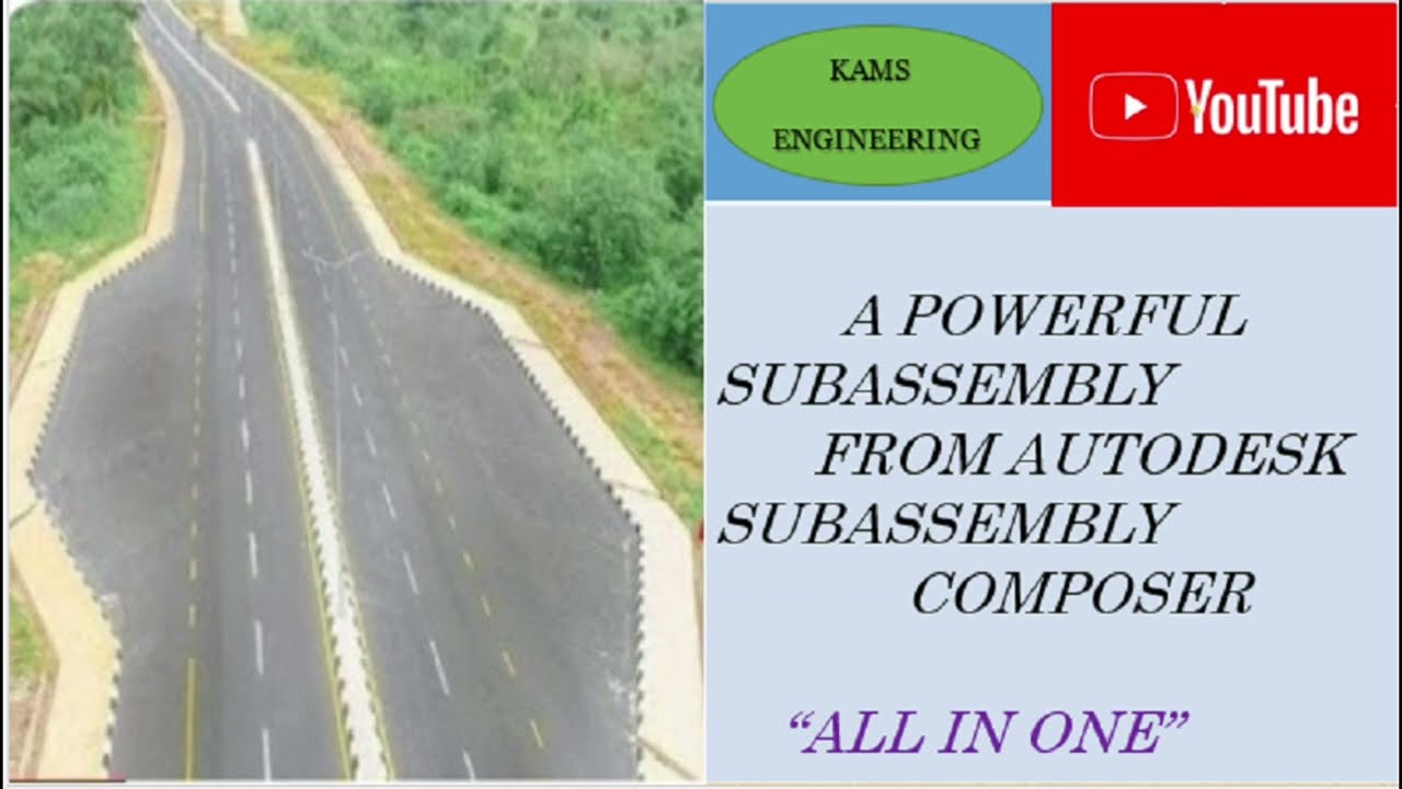 How to make a powerful subassembly from Autodesk subassembly composer  PART ONE