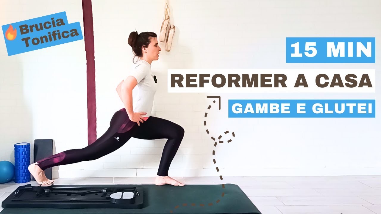Pilates Reformer a Casa con la Pilates Board | Gambe e glutei tonici in 15 Min