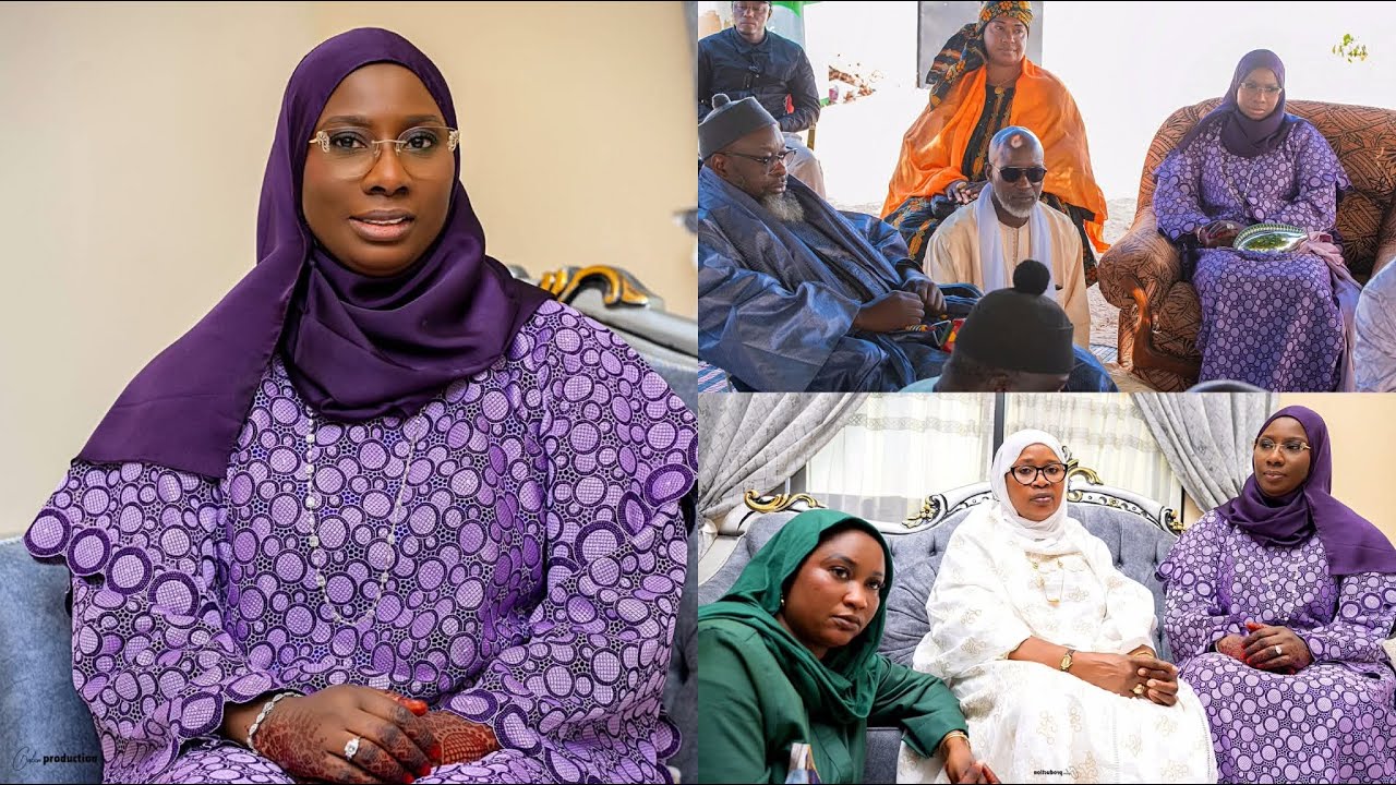 Magal de Darou Moukhty  Mme Khady KEBE SONKO a effectué une visite aupres de Serigne Abdou MBACKE