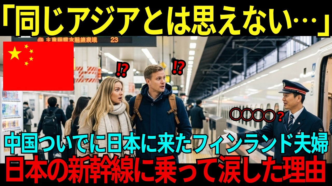 【海外の反応】「同じアジアとは思えない…」中国旅行のついでに日本に来たフィンランド人夫婦→日本の新幹線に乗って涙した理由