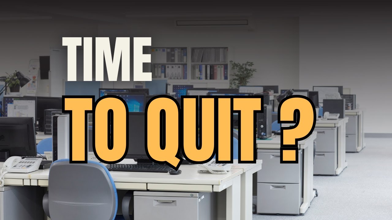 3 things to do when you spot the 3 signs its time to quit your job!