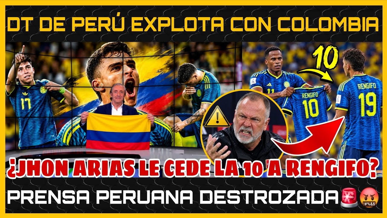 🤬&iexcl;EXPLOTAN en PER&Uacute;! DT y PRENSA MUNDIAL en SHOCK tras el Colombia 2 - 0 Per&uacute;🚨 