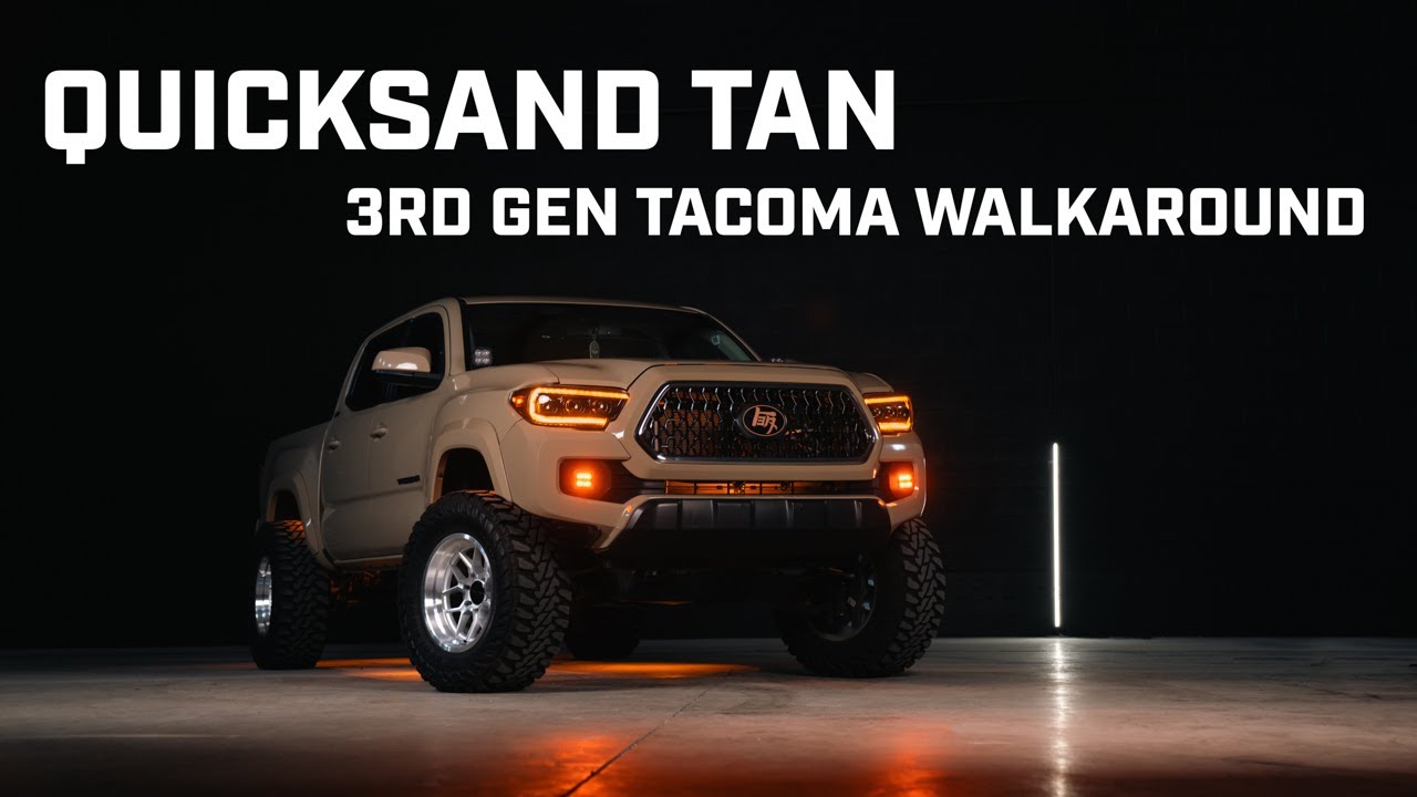 OEM plus 2019 quicksand tan Tacoma build walkaround