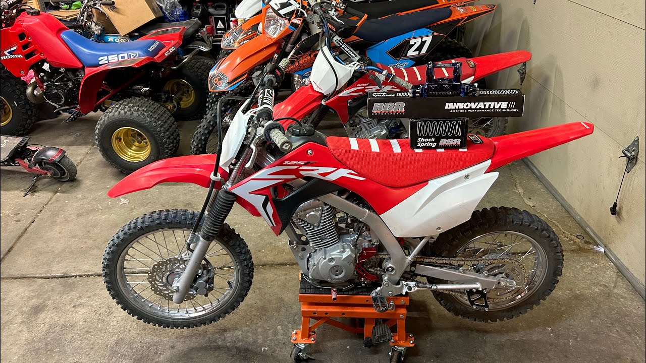 Crf125 f BBR Springs Front & rear install WITHOUT RUINING IT! STAGGS RACING Upper triples