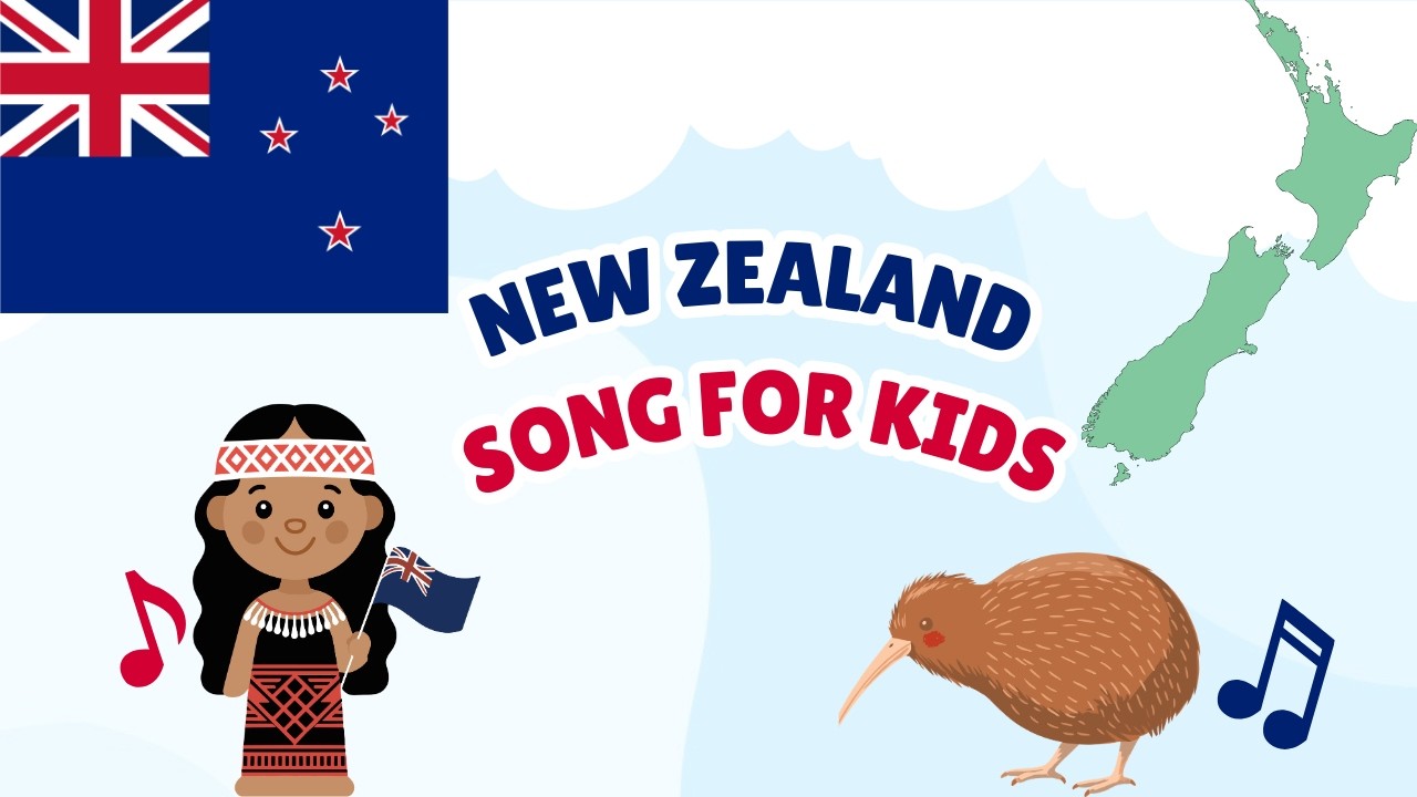 New Zealand Song for Kids | Learn About New Zealand | Oceania Geography