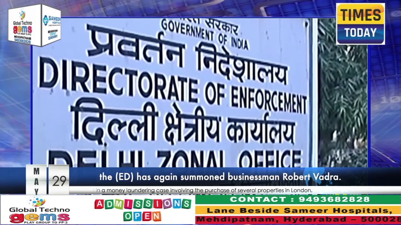 ED summons Robert Vadra for questioning