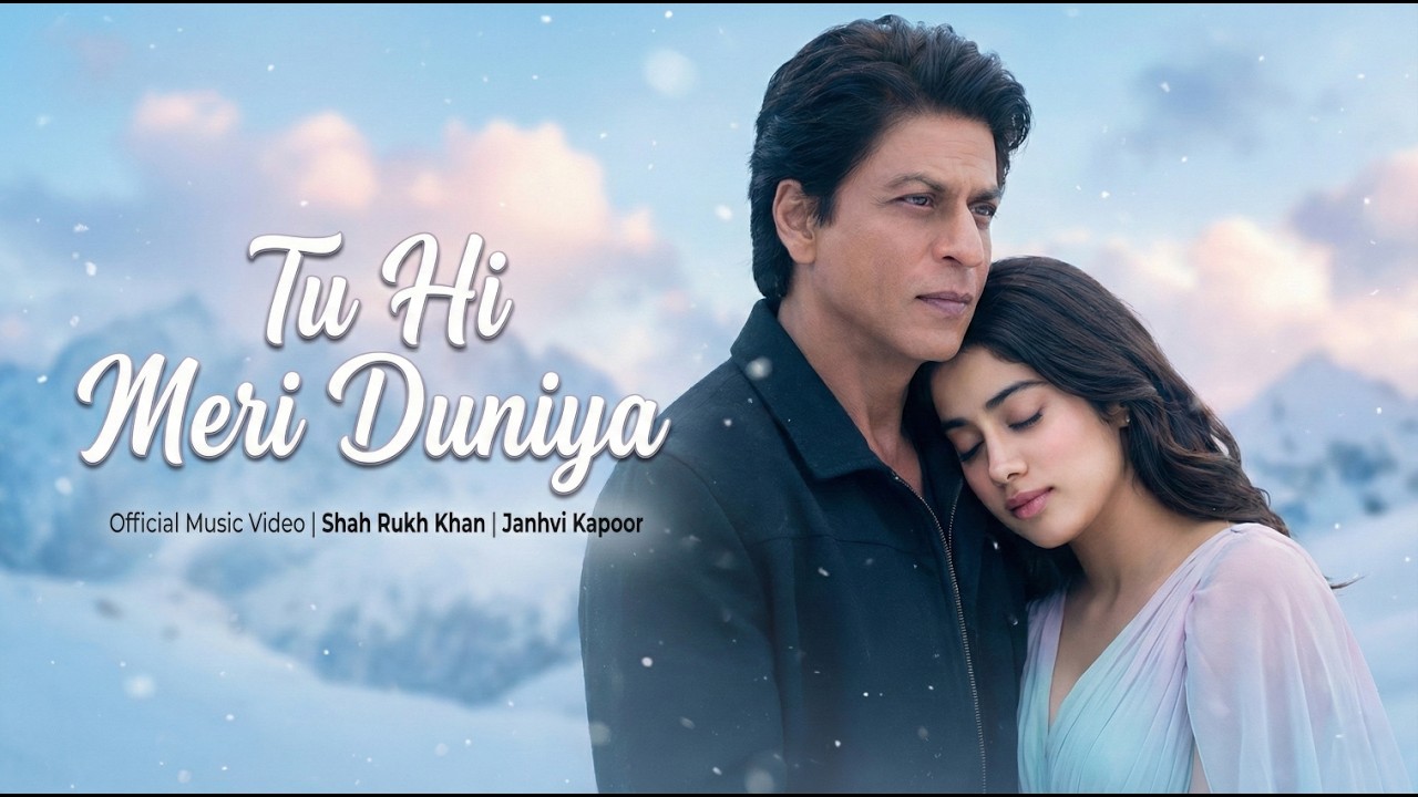 Tu Hi Meri Duniya | Shah Rukh Khan & Janhvi Kapoor | New Hindi Romantic Song 2025