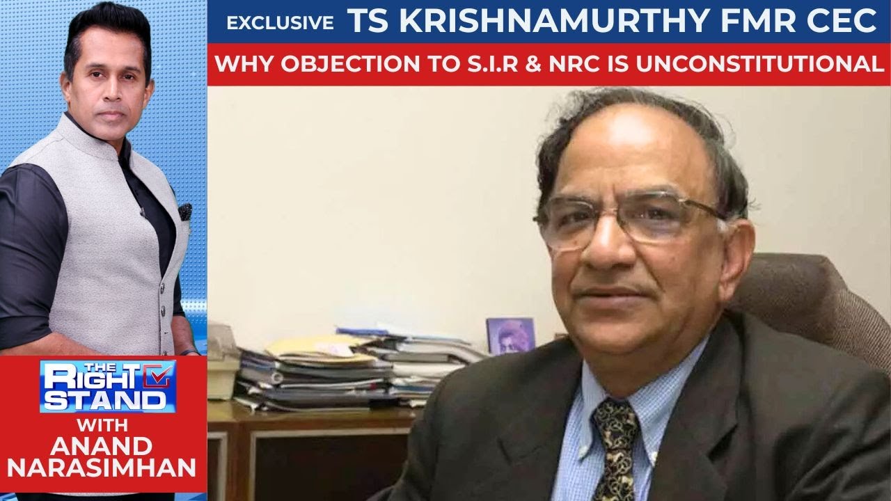 EXCLUSIVE | TS Krishnamurthy On Why Objection To S.I.R & NRC Is Unconstitutional | #therightstand