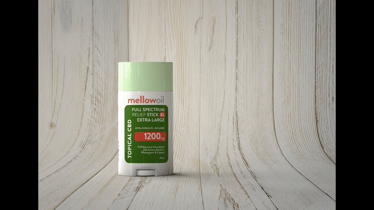 Mellow Oil Topical Full Spectrum EXTRA Strength XL (extra large) CBD Relief Stick