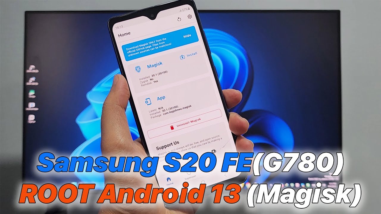 Samsung S20 FE (G780) ROOT Android 13(Magisk)