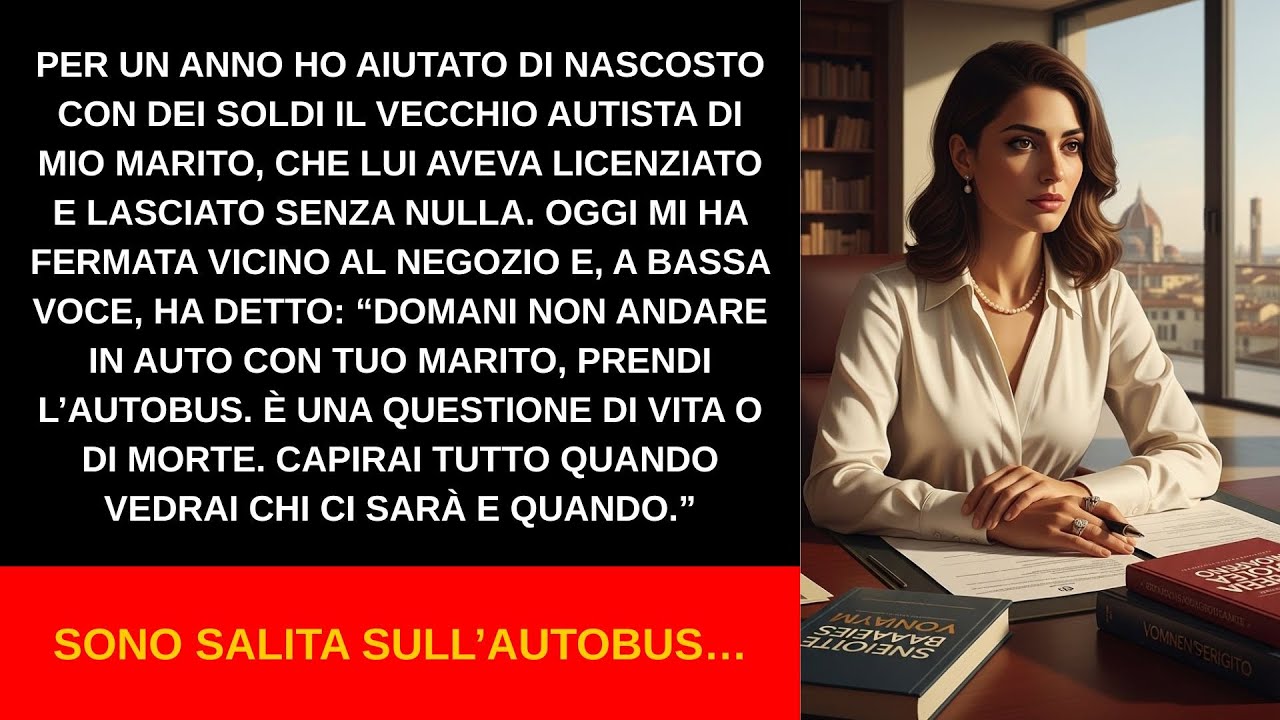 “Non salire in macchina con tuo marito”, disse l’autista. “È una questione di vita o di morte...