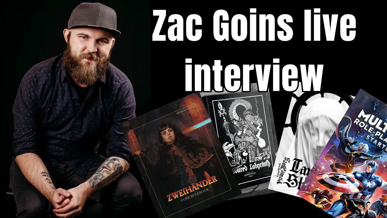 LIVE Interview with Zac Goins | TTRPG Creator of Pirate Borg, Shadowdark Adventures & More