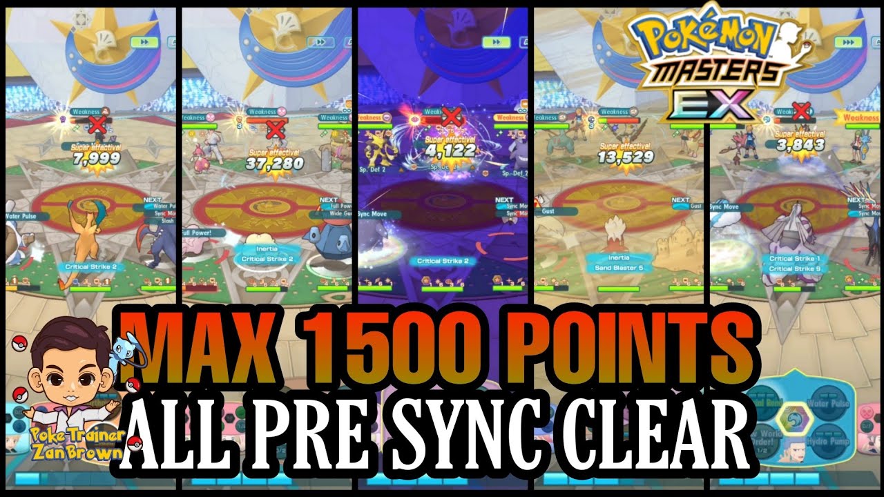 All pre sync clear Master Mode CS Johto March Week 3 Pokemon Masters EX
