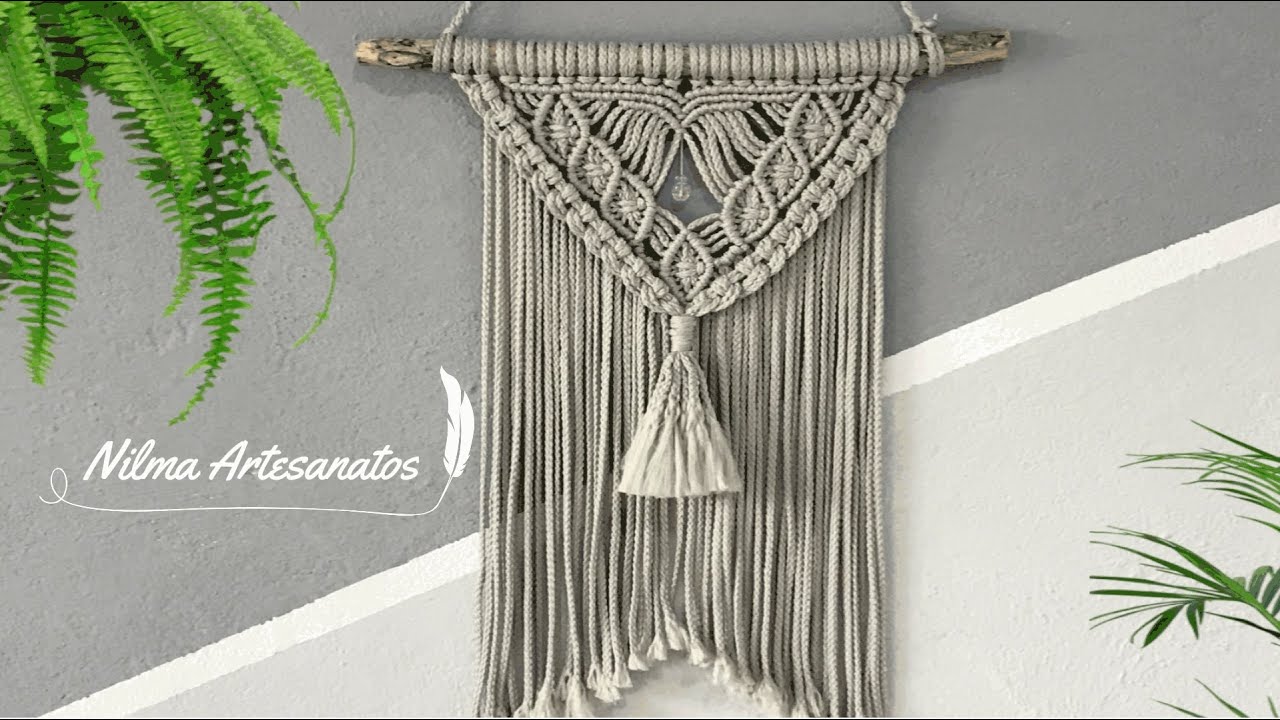 MACRAMÉ - PAINEL DECORATIVO - PASSO A PASSO...