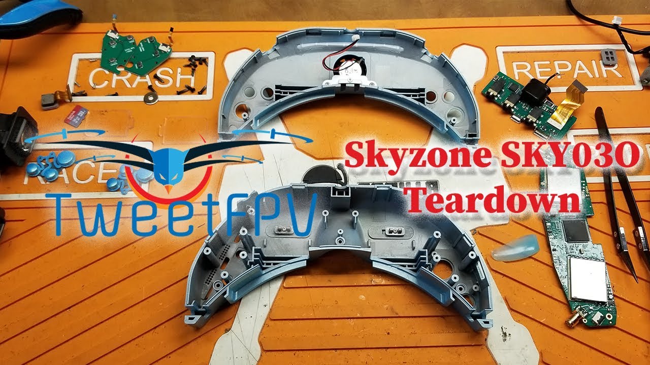 Skyzone SKY 03O FPV goggle disassembly.