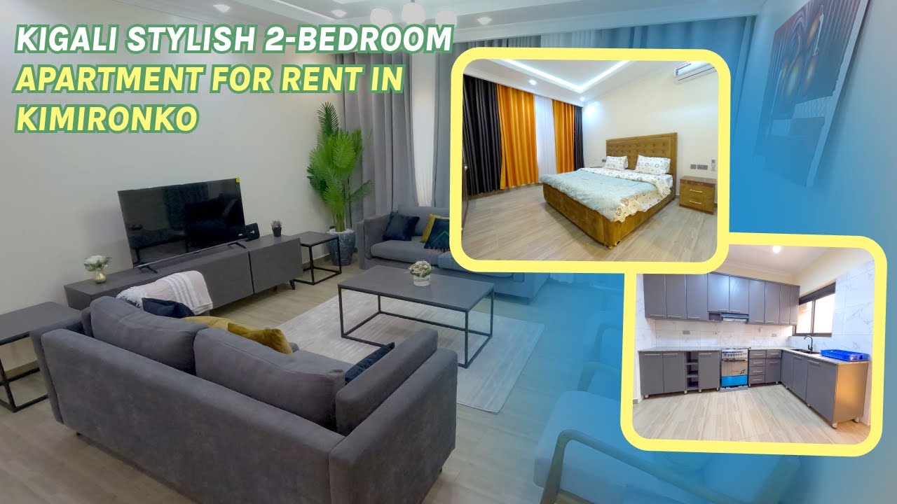 Kigali stylish 2-bedroom apartment for rent in Kimironko | House in Rwanda