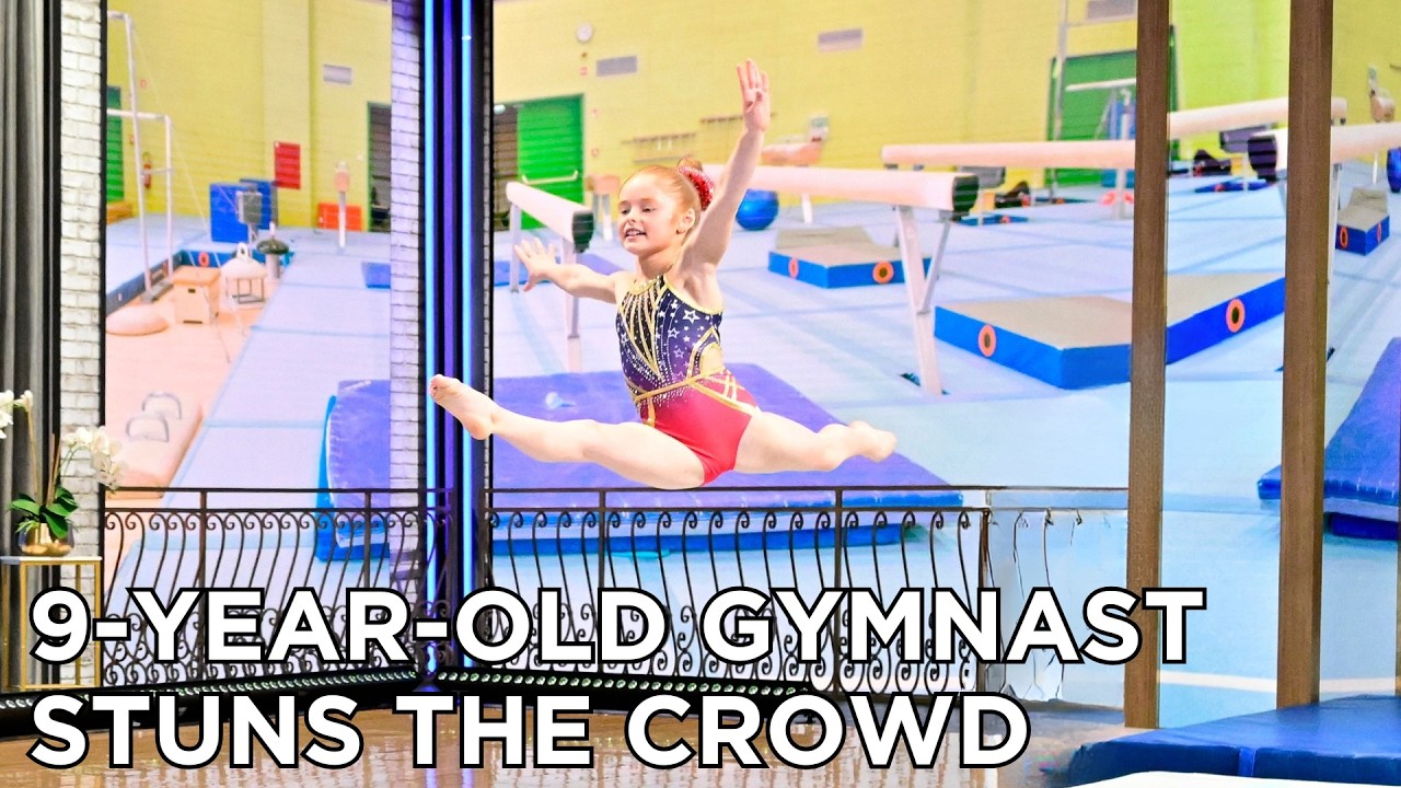 9-Year-Old Elite Gymnast Shows Off Her Skills