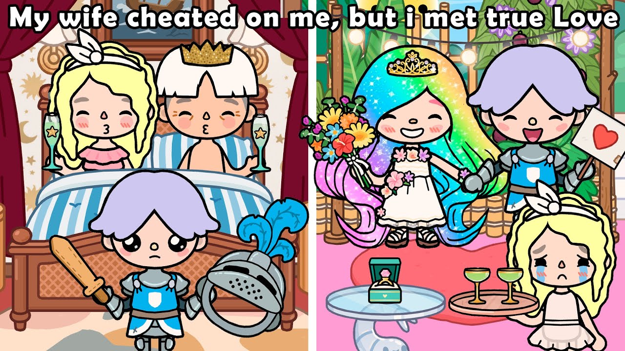 My Wife Cheated On Me, But I met True LOVE 💖👸 | Rainbow hair | Toca boca | Toca Life World