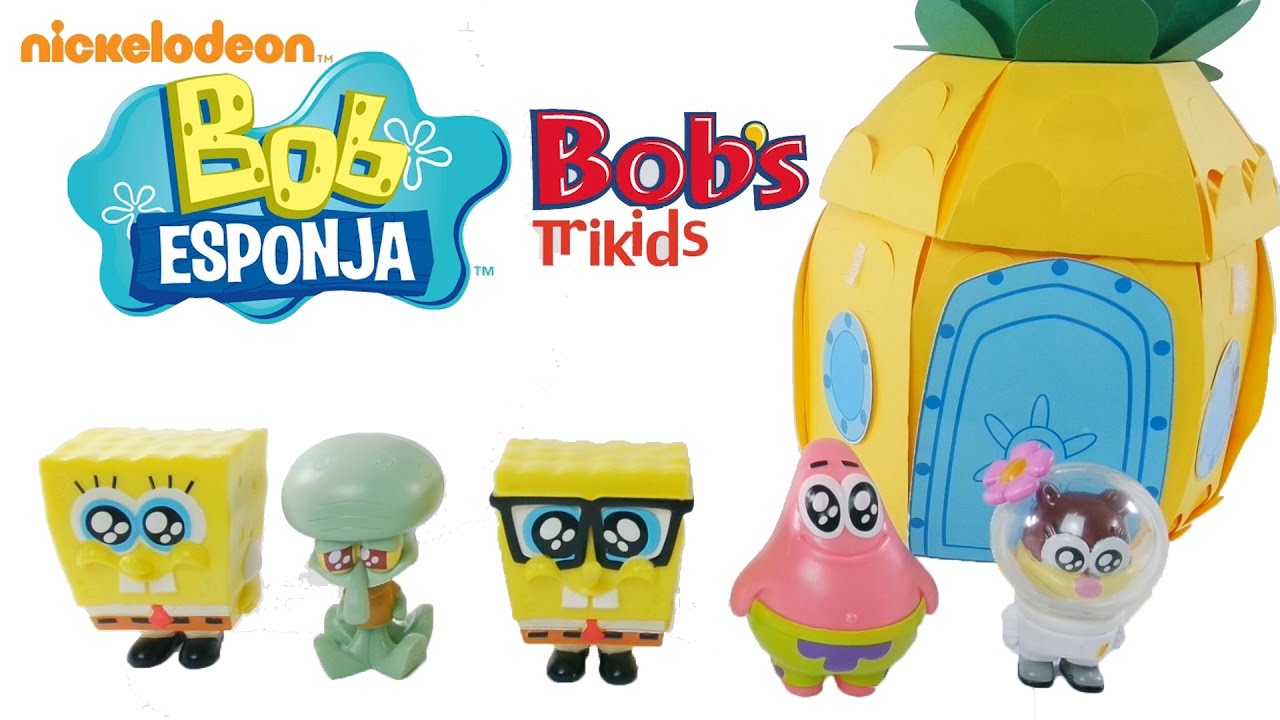 Nova coleção do BOB ESPONJA no Trikids do Bobs [Review] Brinquedo Boneco Toys Juguetes