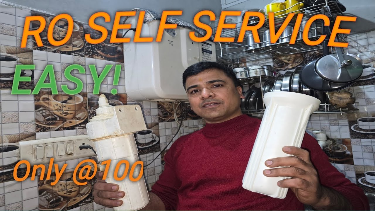 R O की सर्विस घर मे करें केवल @100 मे #waterpurifier #roservice #selfservice #roserviceindia 