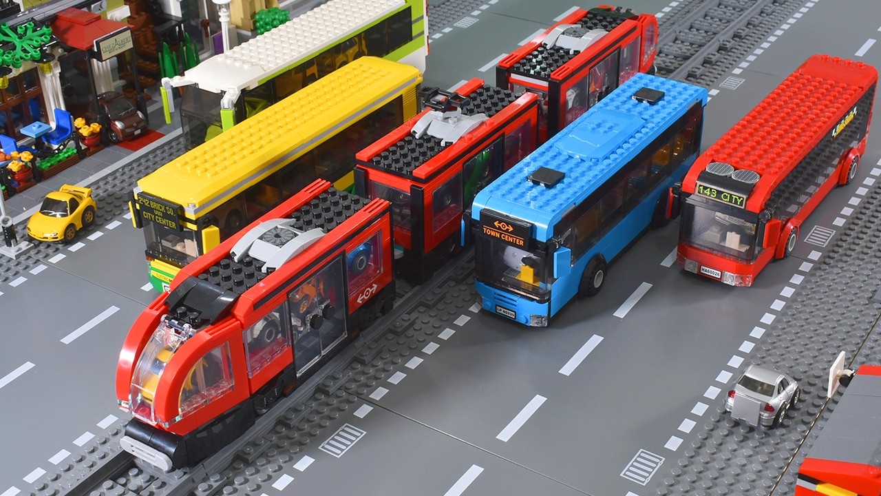 Not Enough Buses in the City! - Lego Cars StopMotion