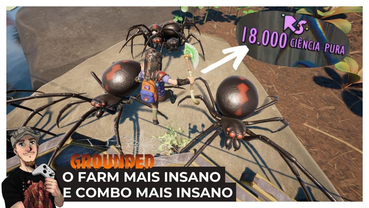 GROUNDED: ATAQUE de Viúvas no EMISSOR, A Build Mais Forte e Consiga 18 MIL de RAW SCIENCE!!!