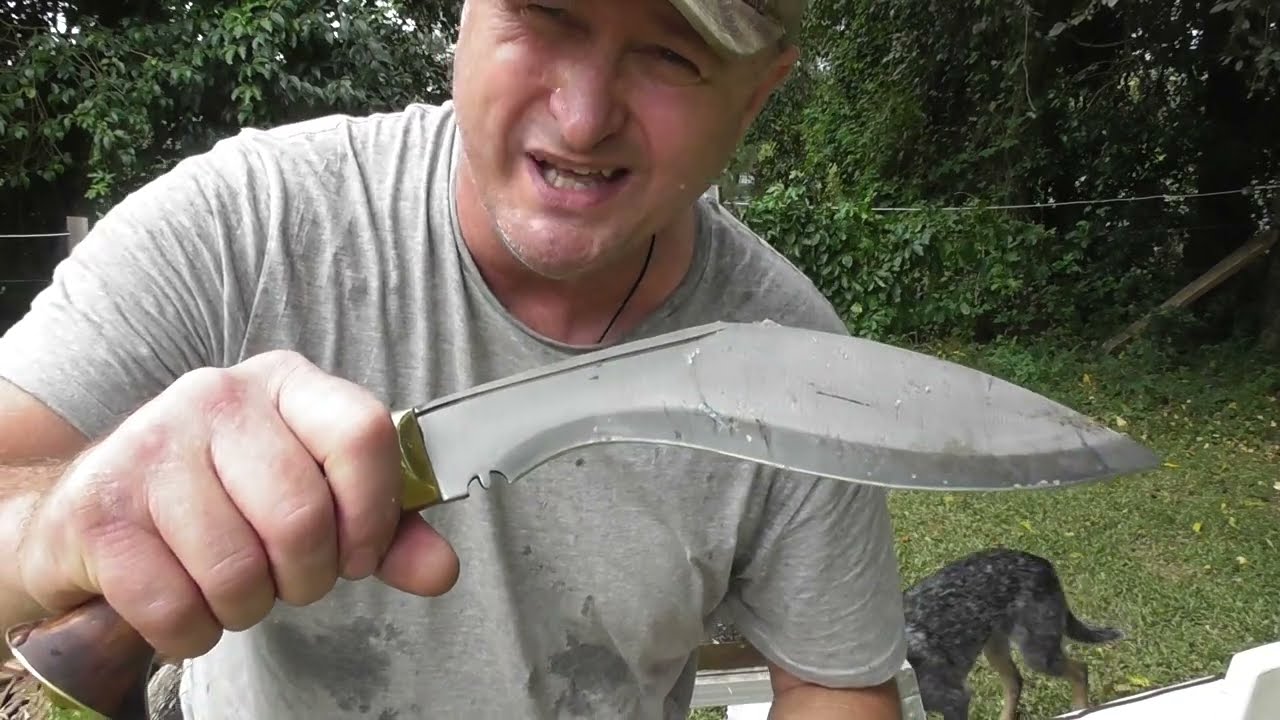 Heritage MK5  BSI Khukuri cutting