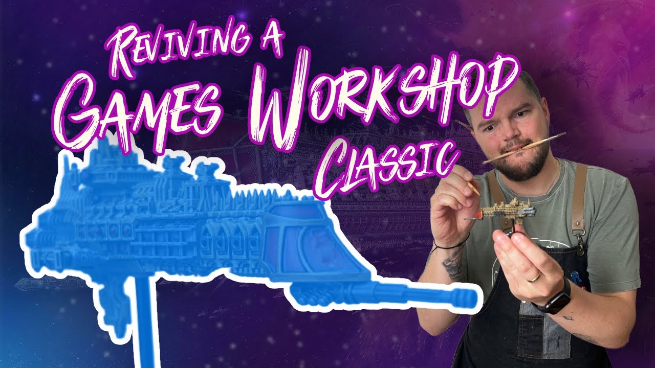 Can I Paint Like John Blanche? | Battlefleet Gothic Mars Class Battlecruiser Tutorial
