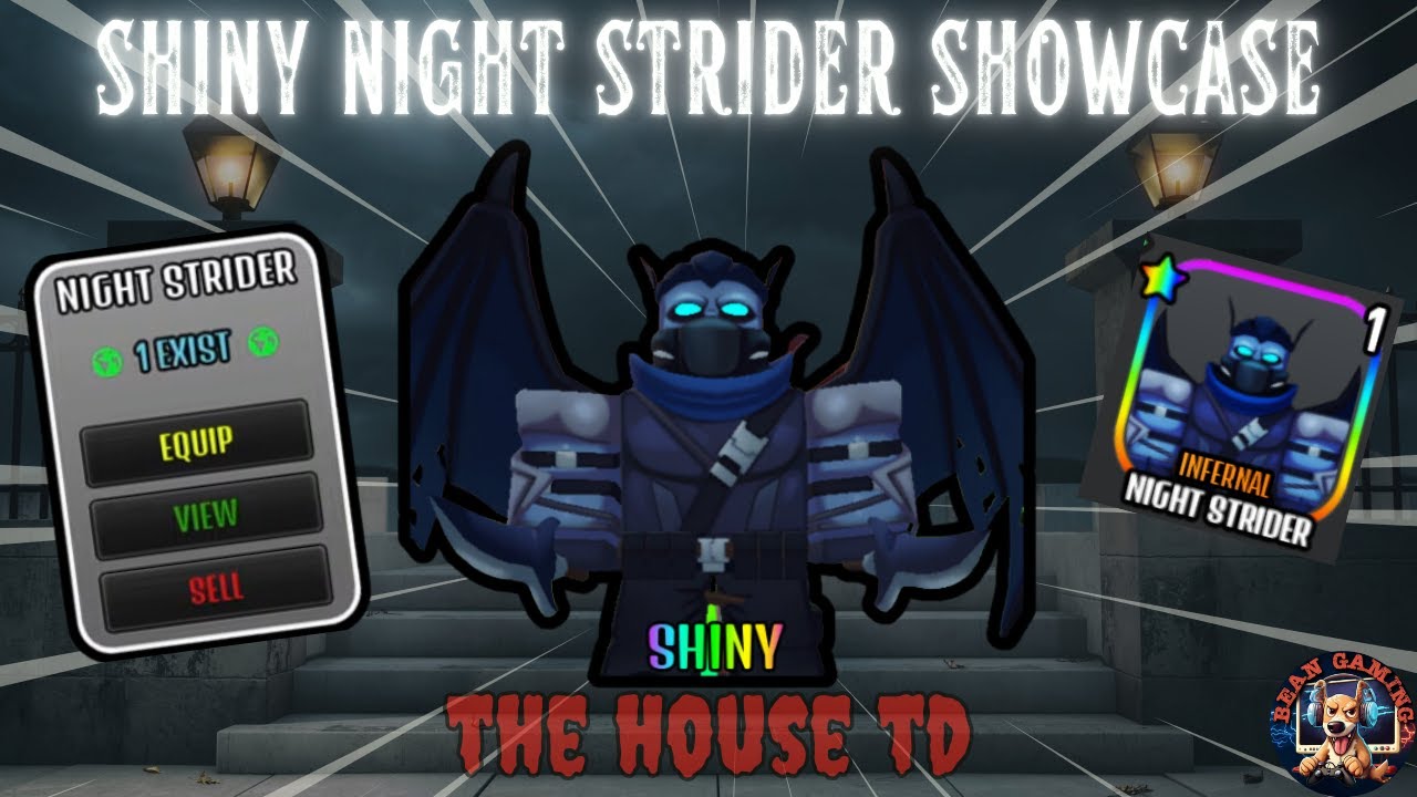 SHINY NIGHT STRIDER!!! BETTER THAN KING MIDAS???? - The House TD Roblox