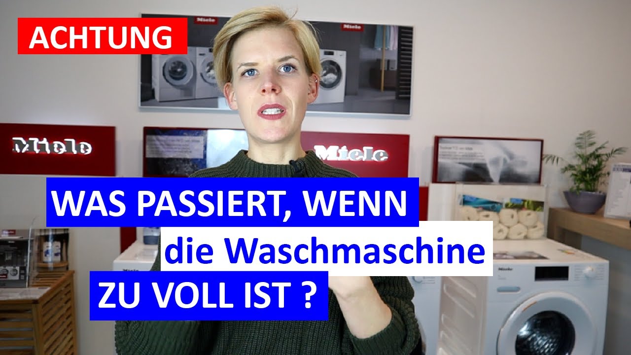 Was passiert, wenn die Waschmaschine zu voll beladen ist?