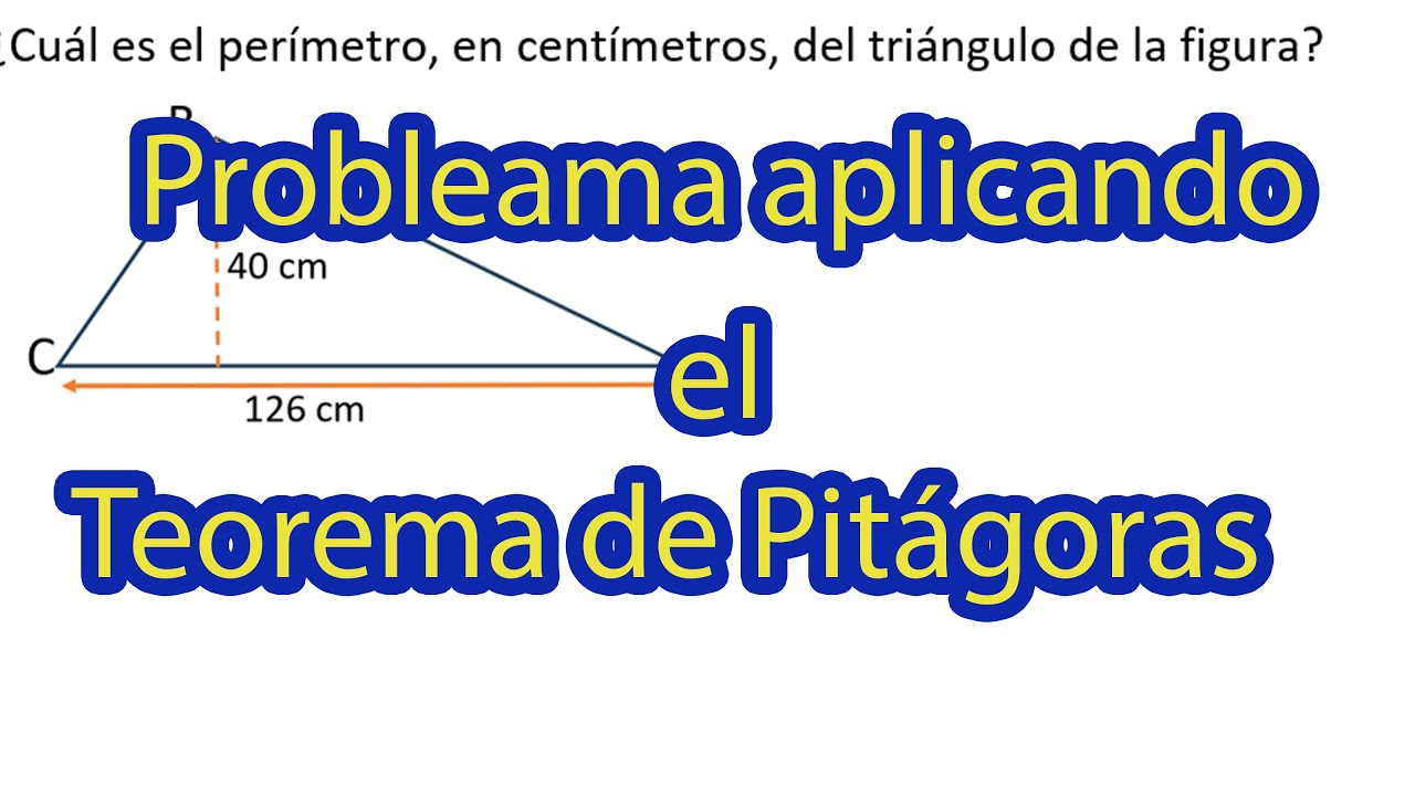 APLICACIÓN DEL TEOREMA DE PITÁGORAS