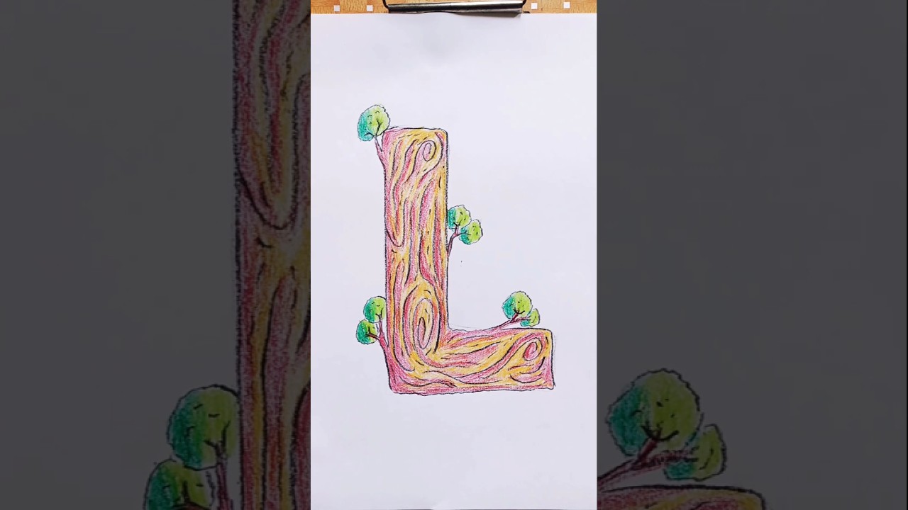 Nature theme letter art | Letter art. 