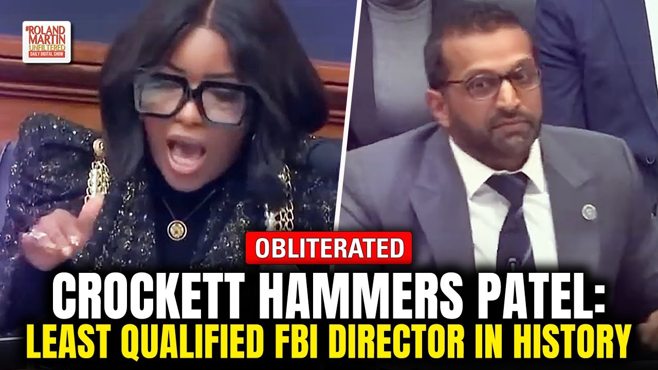 Rep. Jasmine Crockett Obliterates Patel, Jordan Scrambles to Shield Him