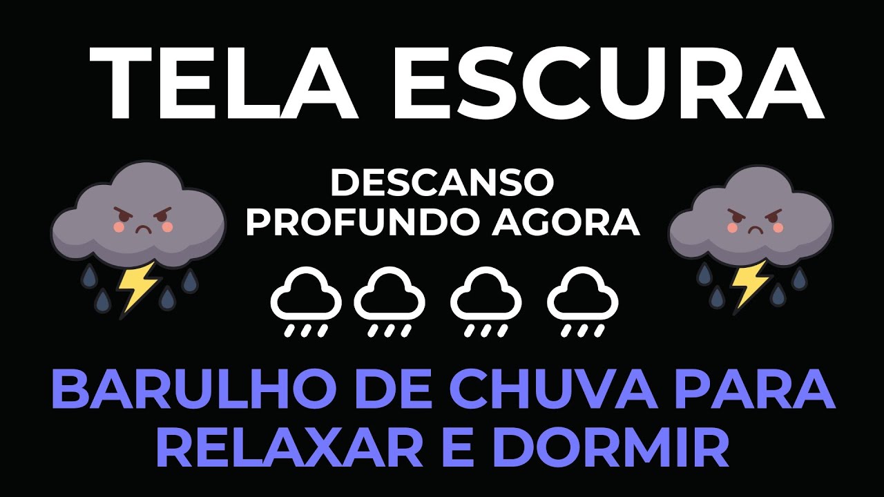 🌧️ Som da Chuva com Trovoadas | Tranquilidade e Relaxamento para Mente e Corpo