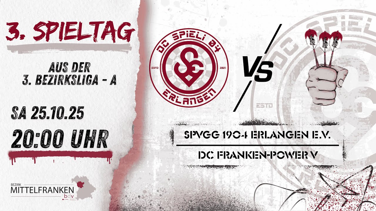 SpVgg 1904 Erlangen e. V. vs. DC Franken-Power V - 3.Spieltag aus der 3.Bezirksklasse - A