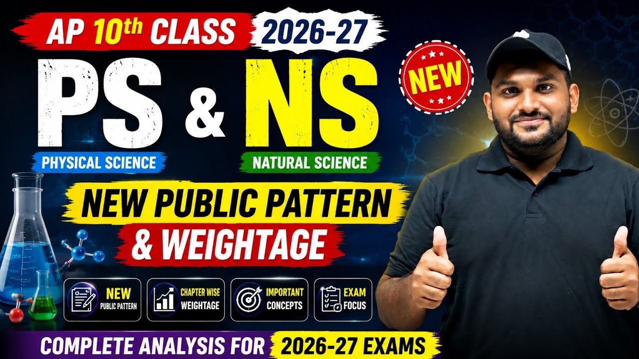 Ap 10th PS & NS PUBLIC PATTERN &  WEIGHTAGE // 2026-27 // Manoj Sir // @backlogsbabai1797  