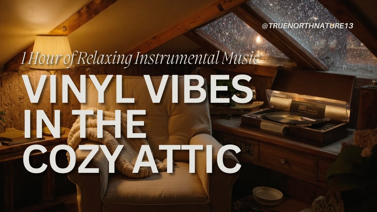 Snowy Attic Jazz &ndash; Cozy Vinyl Crackle & Heavy Snowfall Ambience (1 Hour)