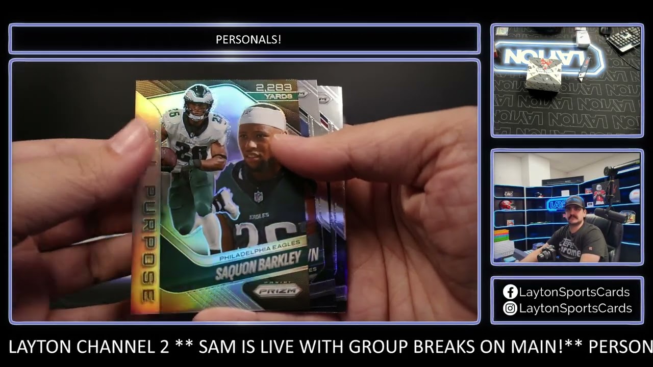 2 Boxes Of 2025 Prizm Football For Chris M
