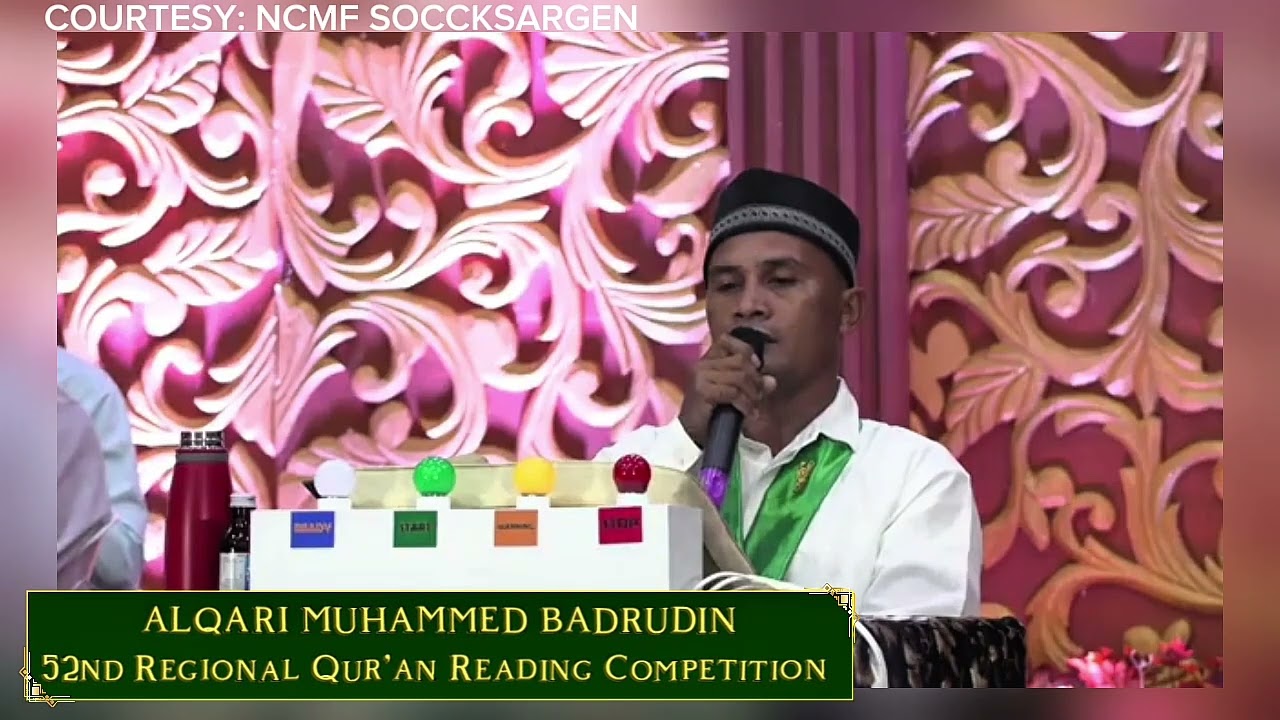 Alqari Mohammed Badrudin | 3rd Placer 52nd Regional Qur'an Reading Competition 