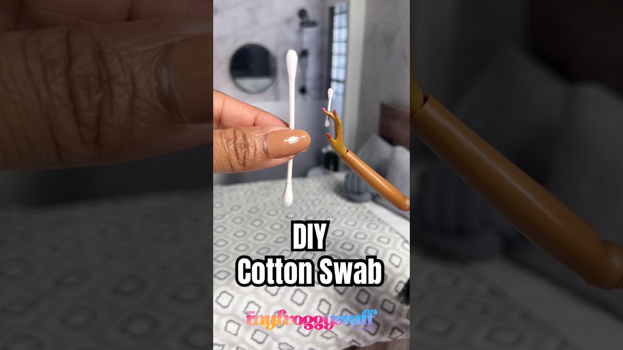 Making Stuff The Dolls Did Not Ask For: DIY Your Own Mini Brands : Make A Mini Cotton Swab