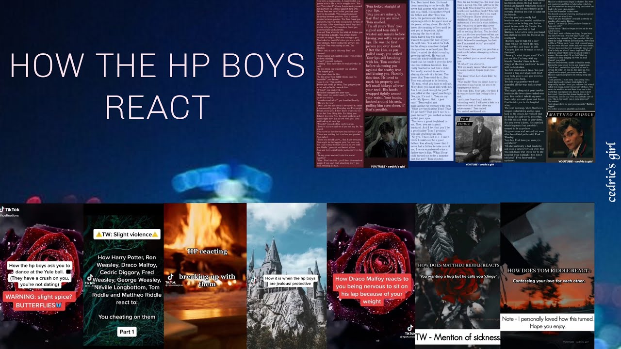 How the HP boys react... [NEW ONES]