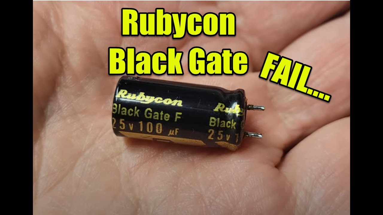 Выход из строя конденсатора Rubycon Black Gate и его демонтаж!!!
