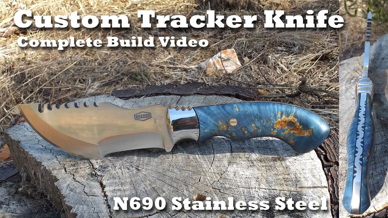 Tracker Knife Custom Build - Maple burl handle